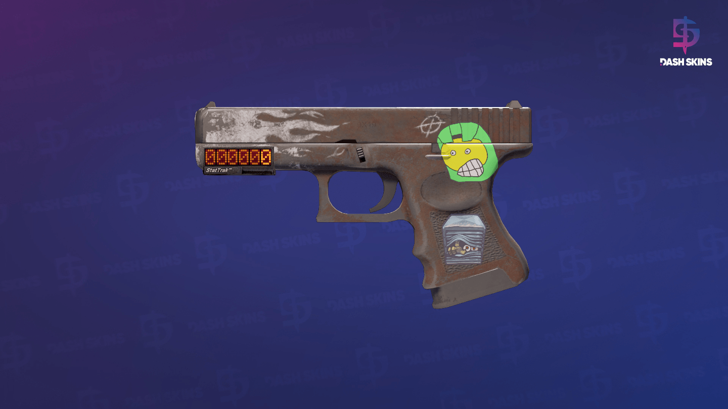 StatTrak™ Glock-18 | Oxide Blaze (Battle-Scarred) Screenshot Playside