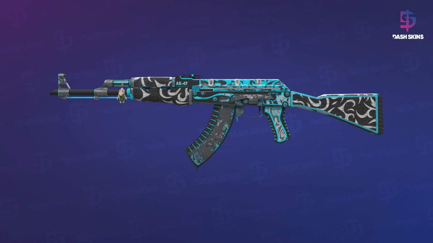 AK-47 | Frontside Misty (Battle-Scarred) Screenshot Playside