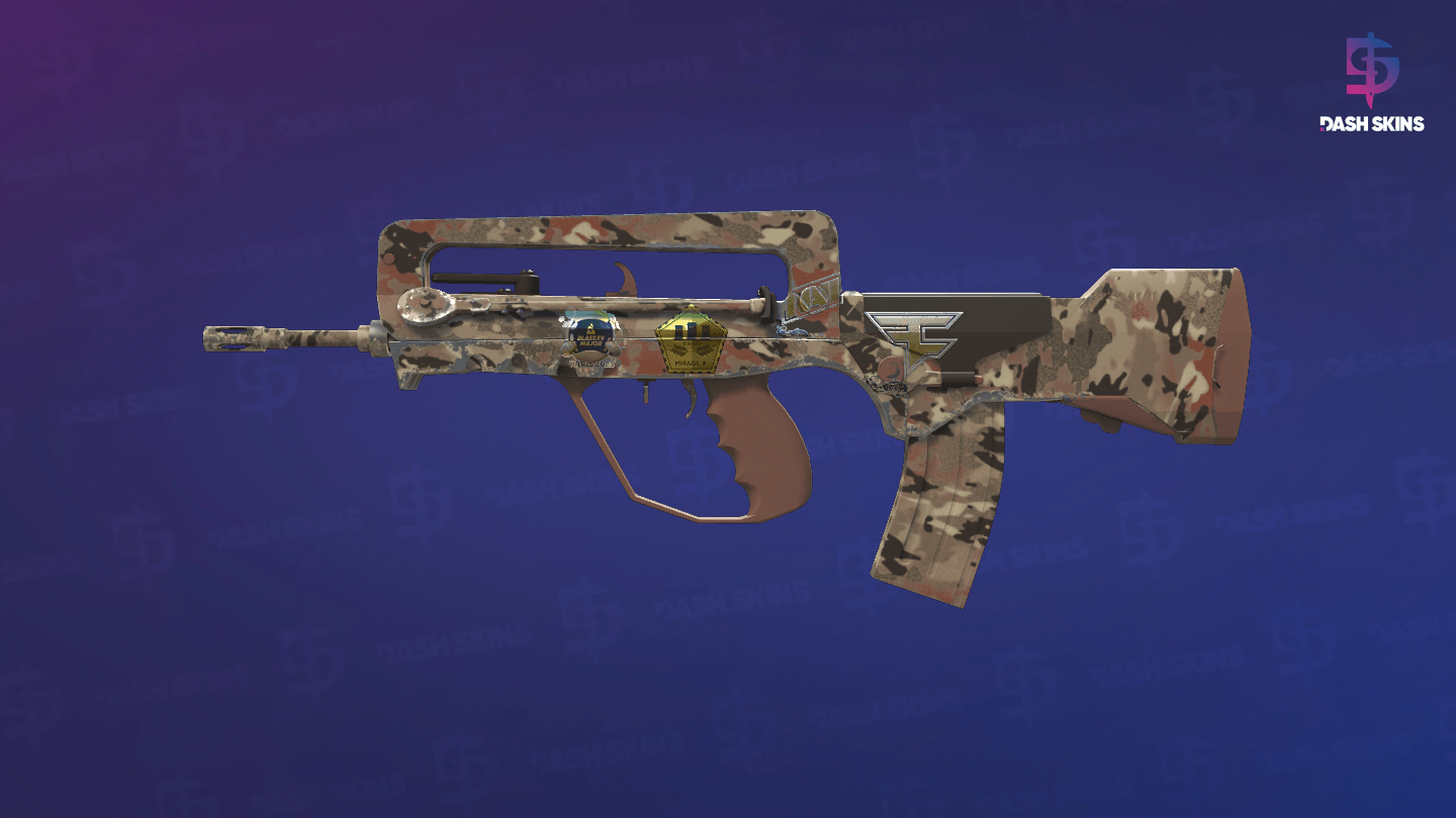Souvenir FAMAS | CaliCamo (Factory New) Screenshot Playside