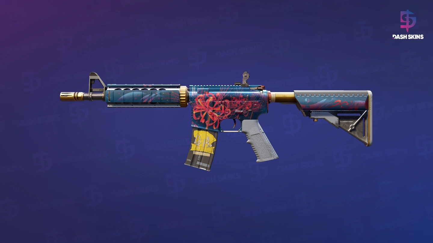 M4A4 | Spider Lily (Minimal Wear) Screenshot Playside