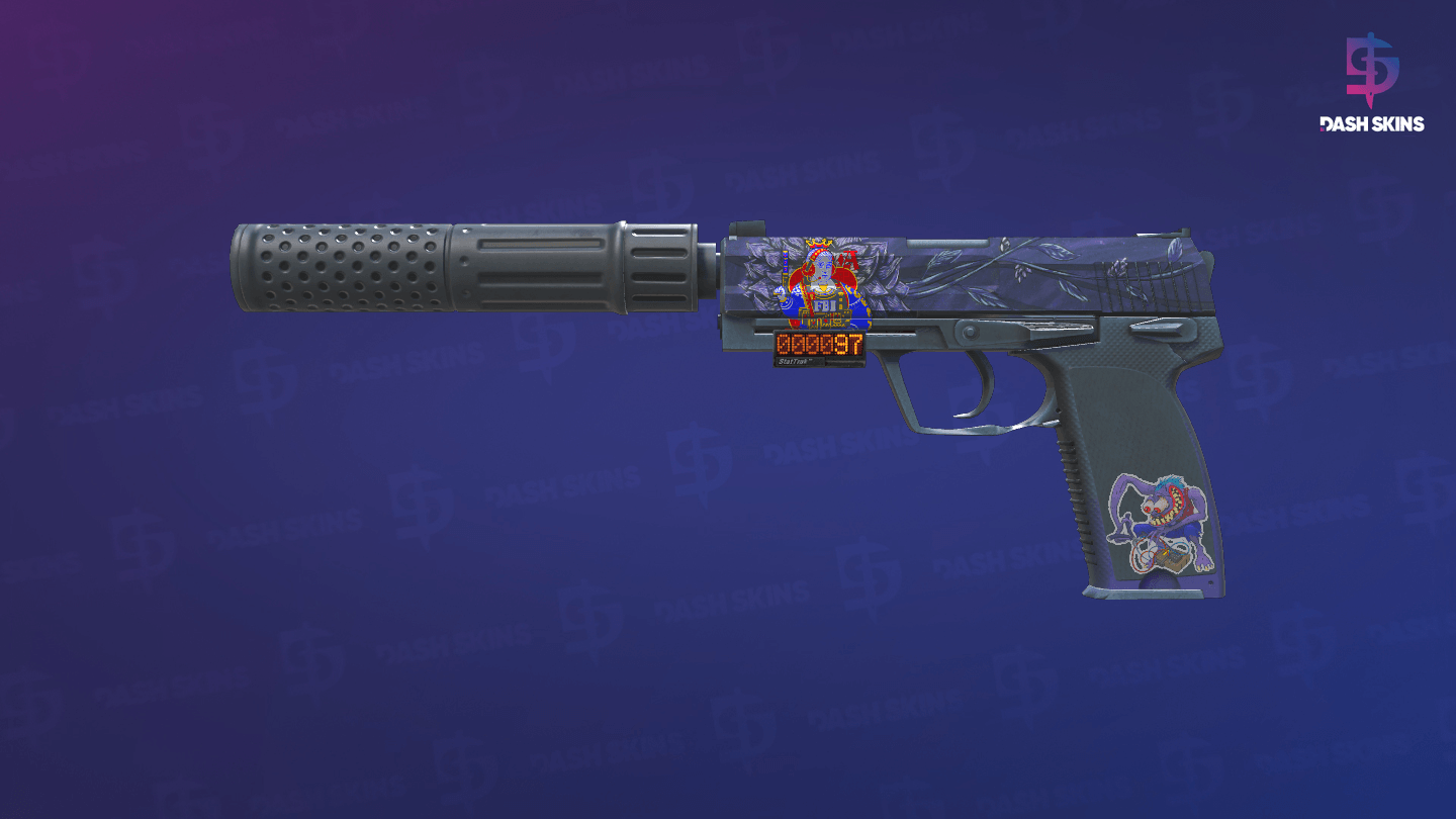 StatTrak™ USP-S | Black Lotus (Minimal Wear) Screenshot Playside