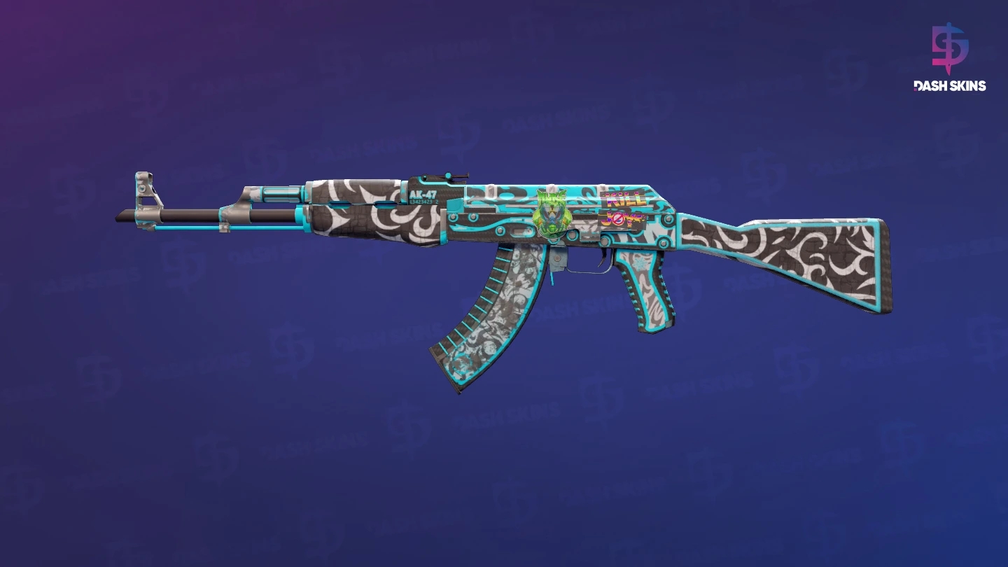 AK-47 | Frontside Misty (Well-Worn) Screenshot Playside