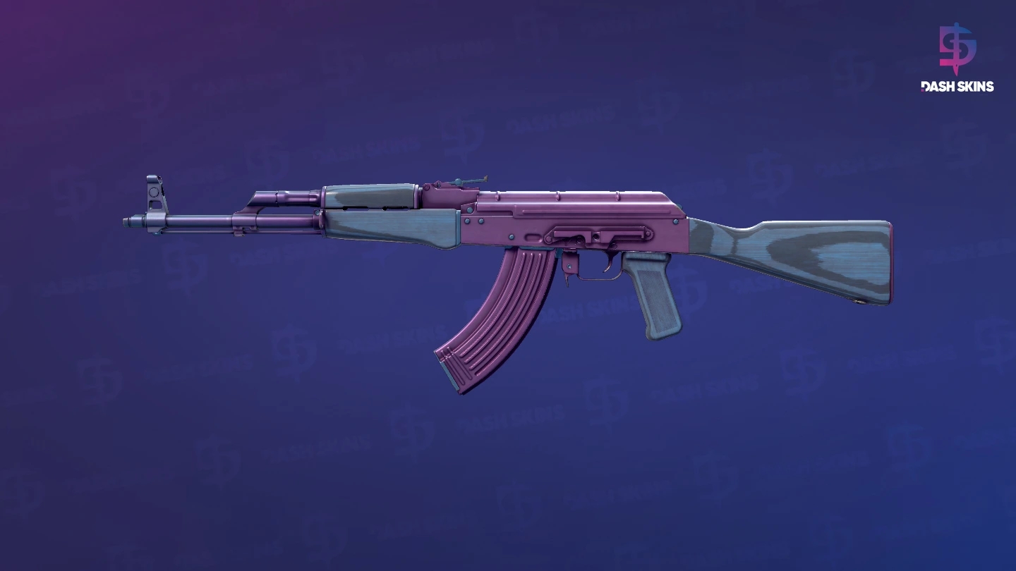 AK-47 | Midnight Laminate (Minimal Wear) Screenshot Playside