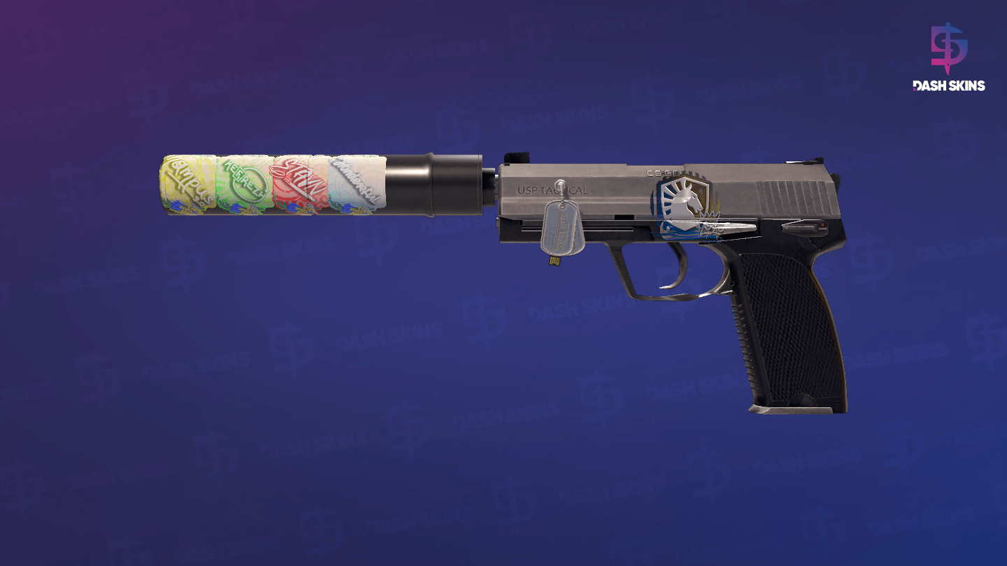 USP-S | Stainless (Minimal Wear) Screenshot Playside