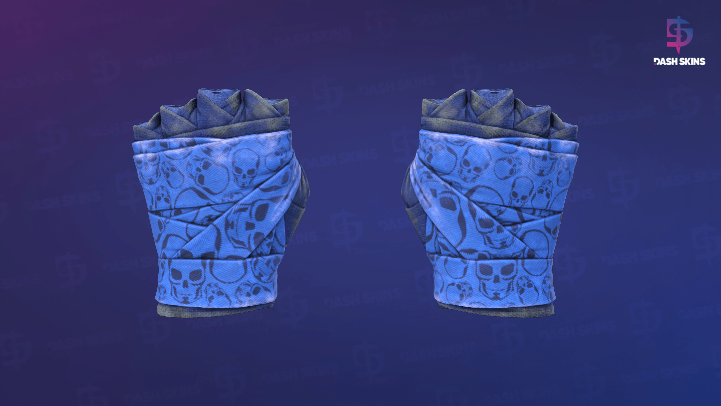 ★ Hand Wraps | Cobalt Skulls (Battle-Scarred) Screenshot Playside