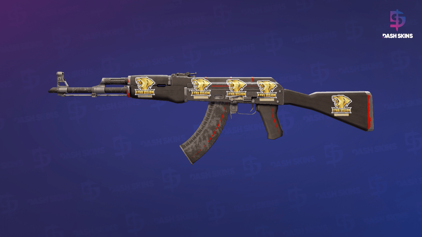 AK-47 | Redline (Well-Worn) Screenshot Playside