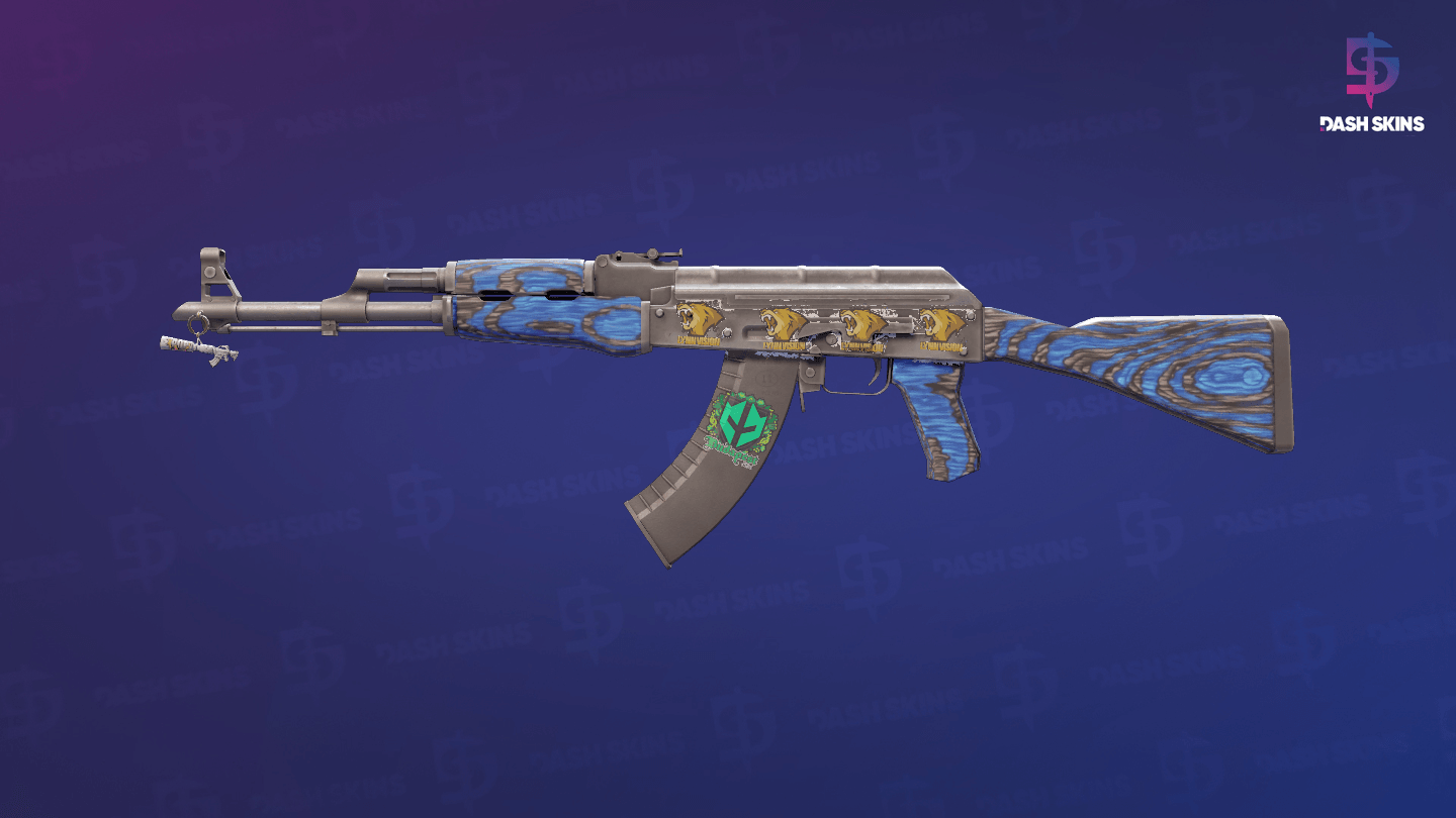 AK-47 | Blue Laminate (Minimal Wear) Screenshot Playside