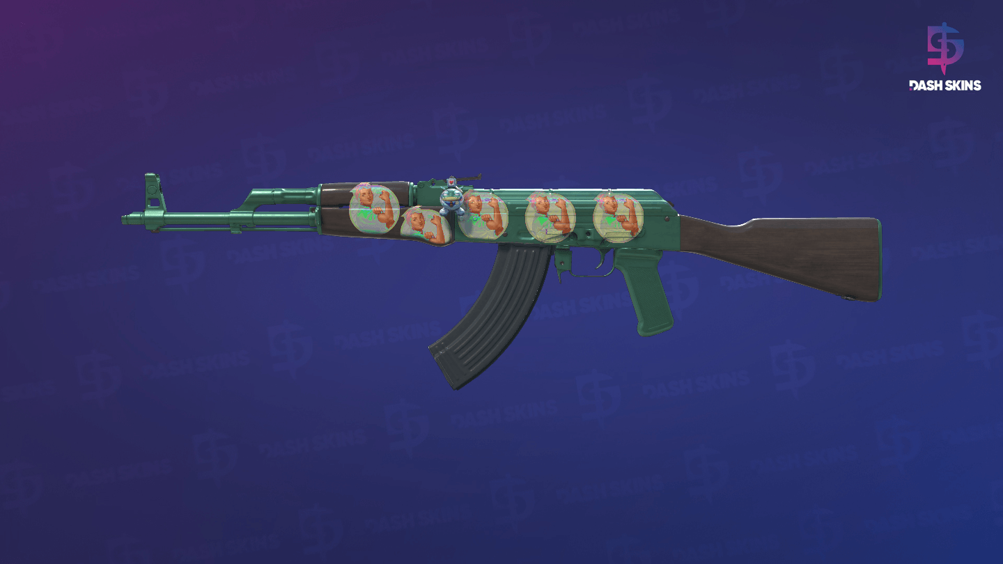 AK-47 | Wintergreen (Factory New) Screenshot Playside