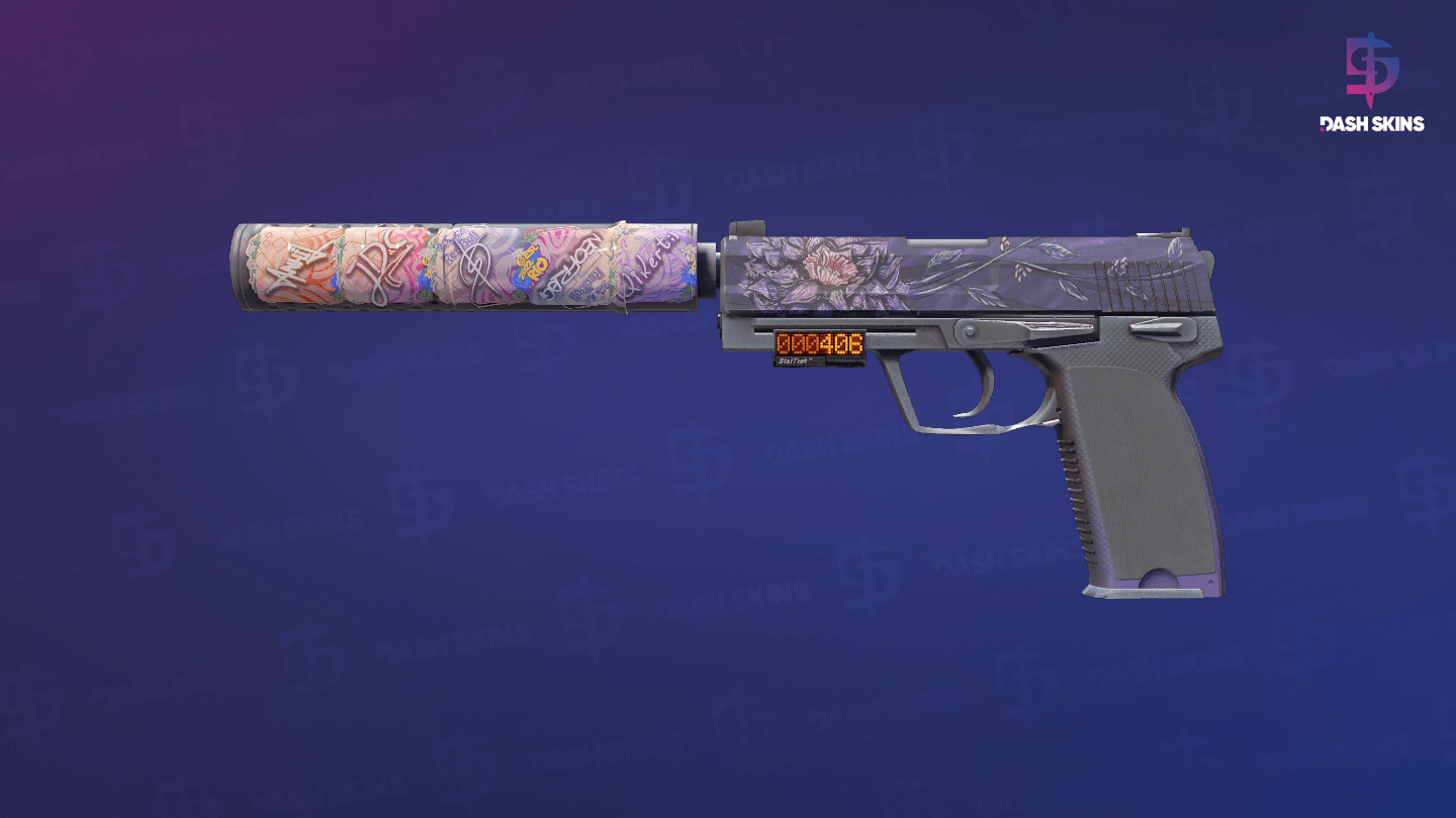 StatTrak™ USP-S | Black Lotus (Field-Tested) Screenshot Playside