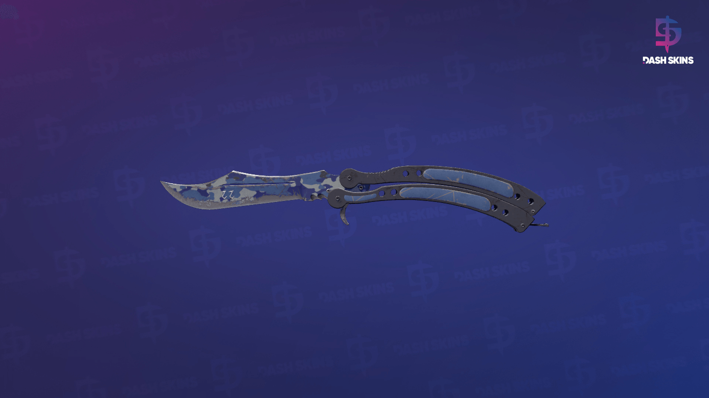 ★ StatTrak™ Butterfly Knife | Bright Water (Battle-Scarred) Screenshot Playside