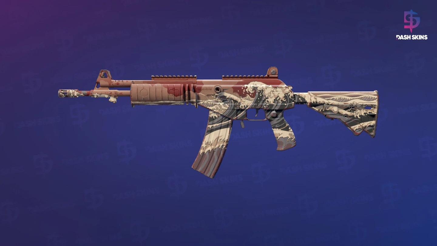 Galil AR | Crimson Tsunami (Minimal Wear) Screenshot Playside