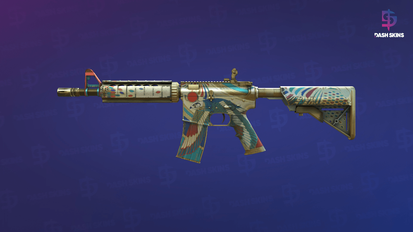 M4A4 | Eye of Horus (Well-Worn) Screenshot Playside