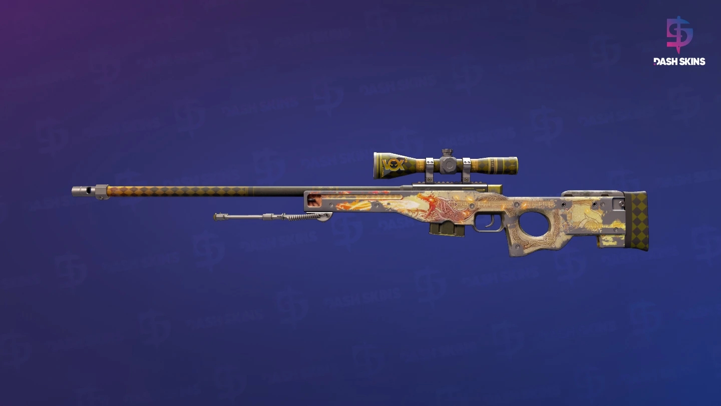 AWP | Dragon Lore (Battle-Scarred) Screenshot Playside