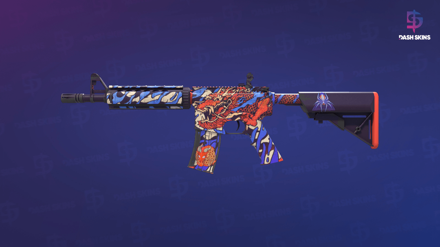 M4A4 | 龍王 (Dragon King) (Minimal Wear) Screenshot Playside