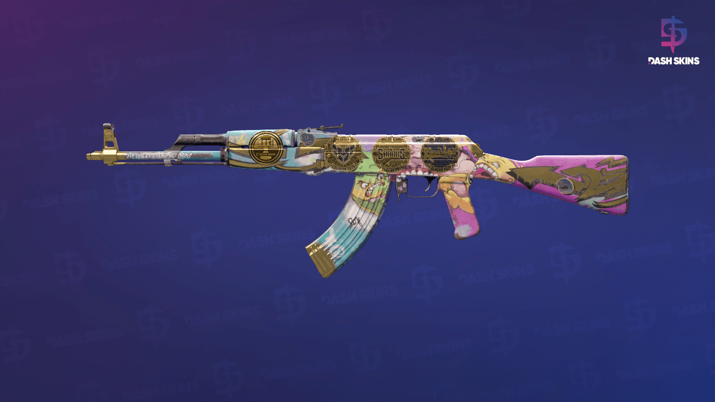 Souvenir AK-47 | B the Monster (Battle-Scarred) Screenshot Playside
