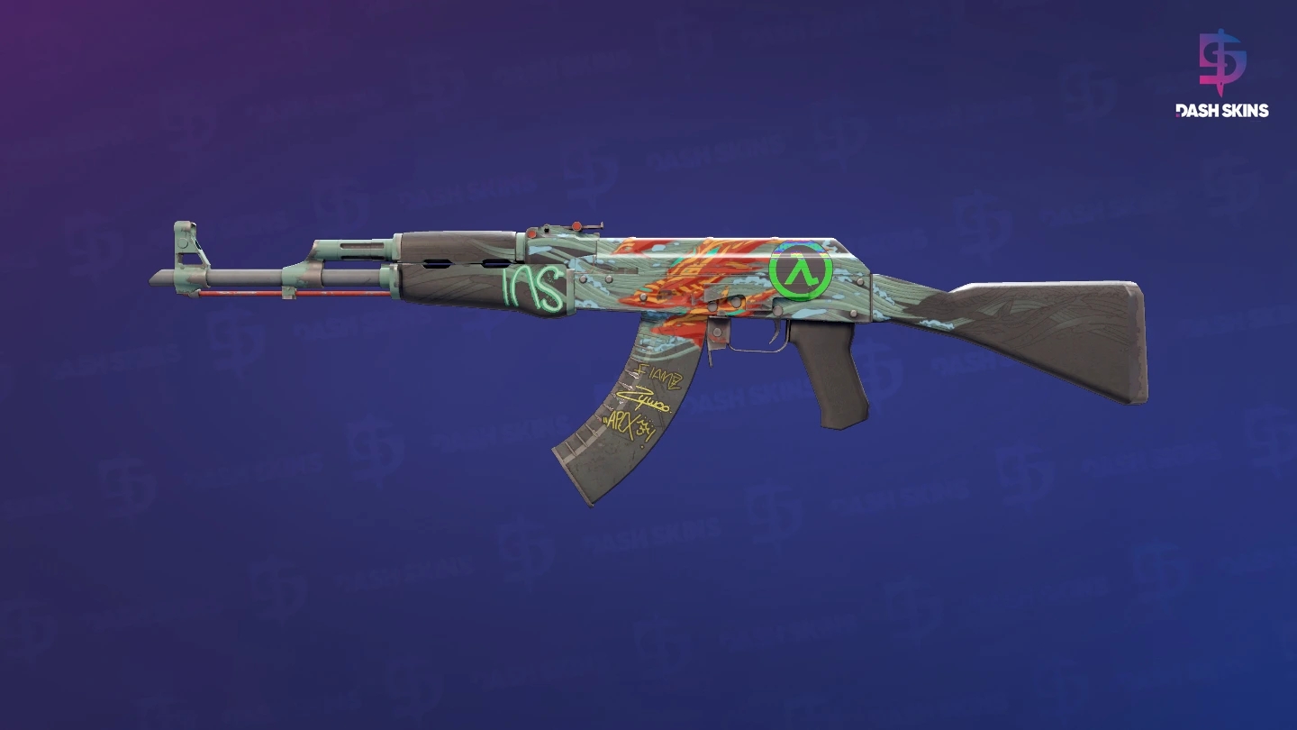 AK-47 | Aquamarine Revenge (Field-Tested) Screenshot Playside
