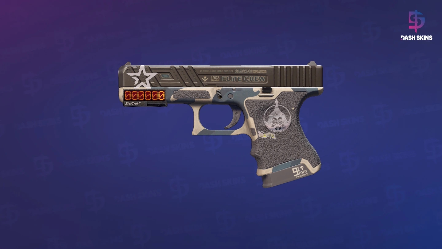 StatTrak™ Glock-18 | Winterized (Minimal Wear) Screenshot Playside