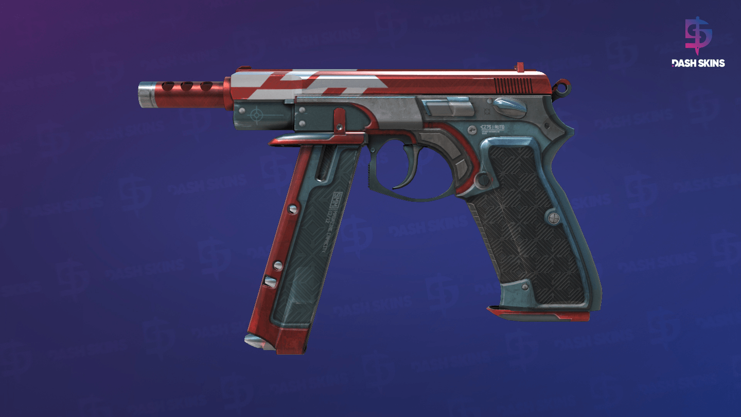 CZ75-Auto | Red Astor (Factory New) Screenshot Playside