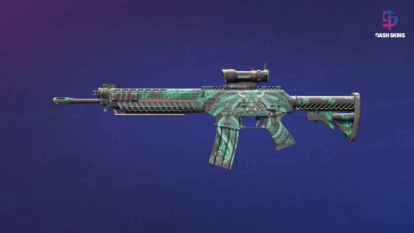 SG 553 | Dragon Tech (Field-Tested) Screenshot Playside