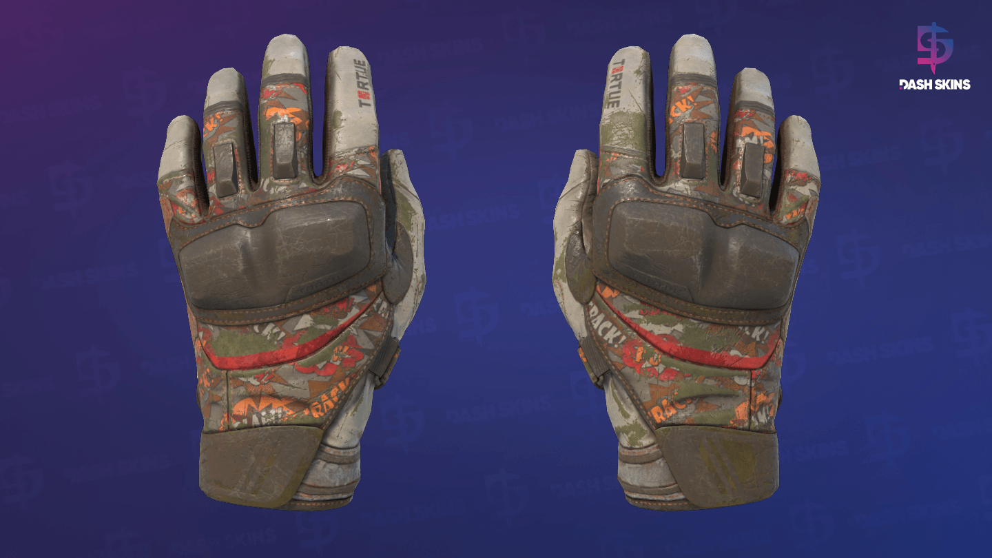 ★ Moto Gloves | POW! (Battle-Scarred) Screenshot Playside