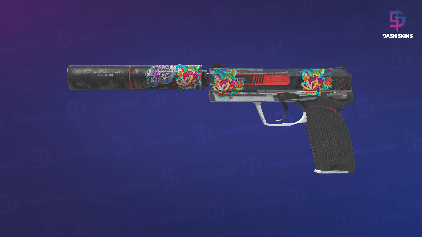 USP-S | Cyrex (Well-Worn) Screenshot Playside