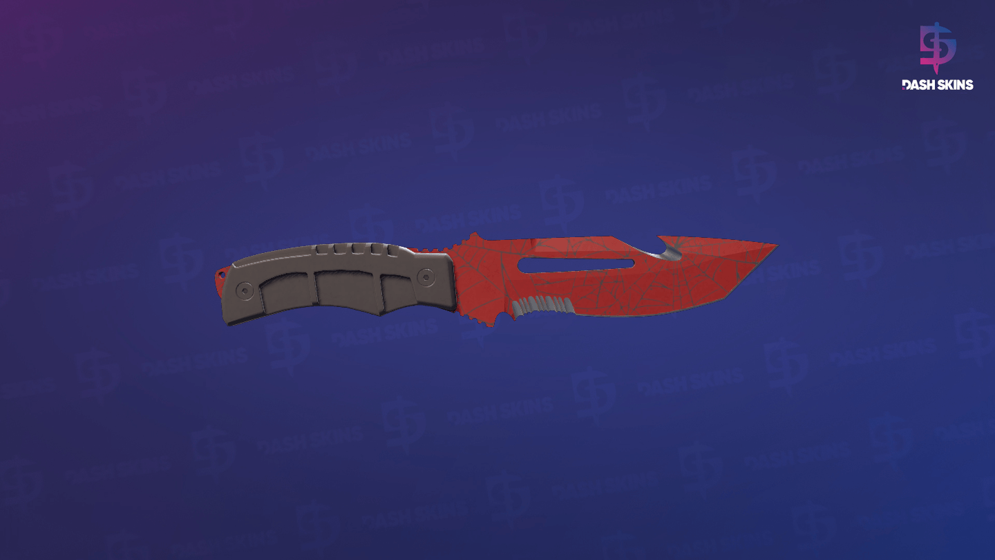 ★ Survival Knife | Crimson Web (Minimal Wear) Screenshot Playside