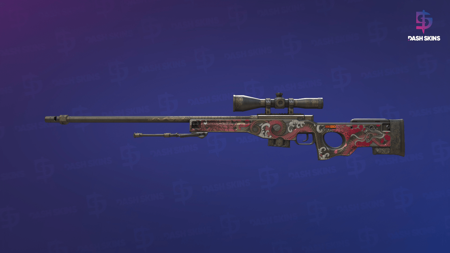 StatTrak™ AWP | Duality (Well-Worn) Screenshot Playside