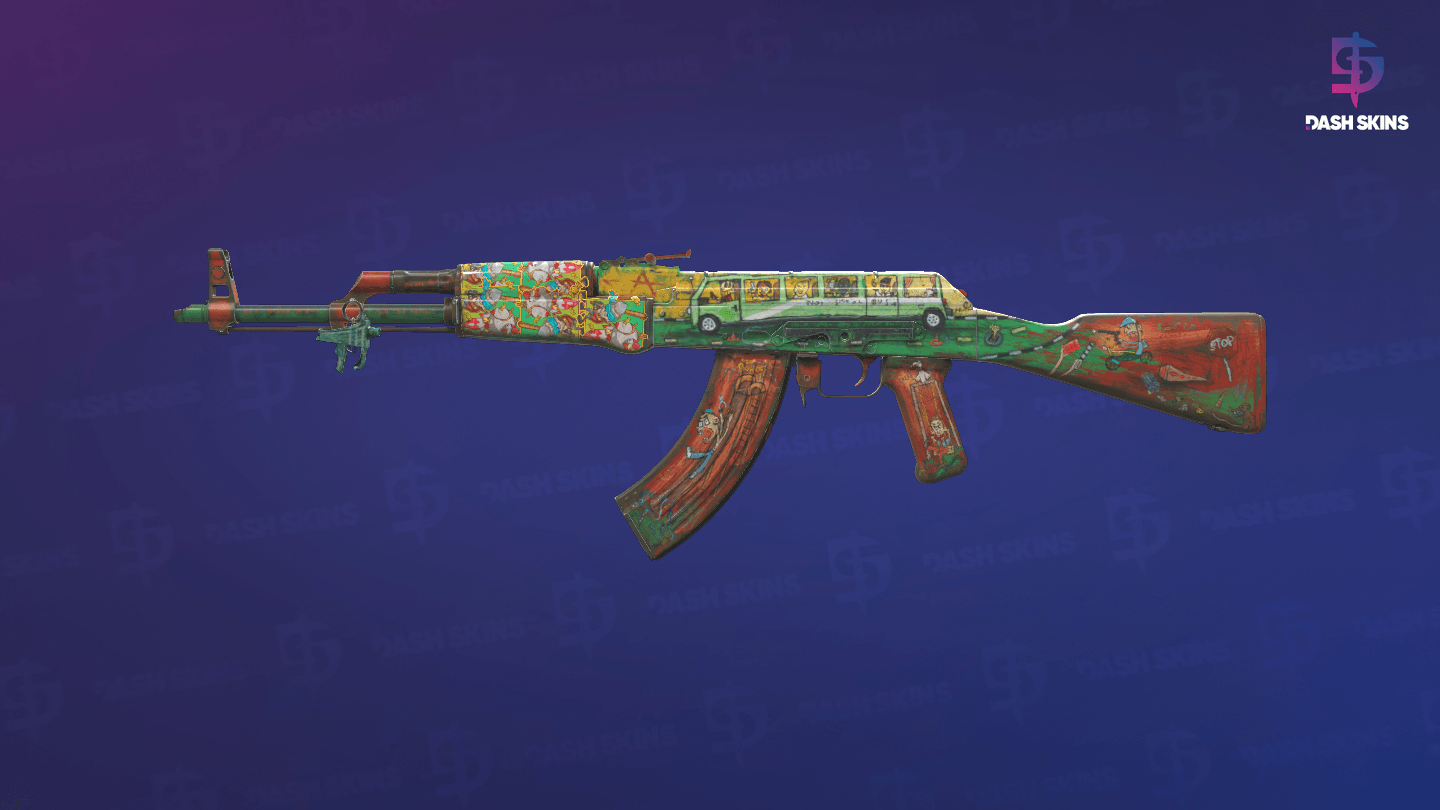AK-47 | The Outsiders (Well-Worn) Screenshot Playside