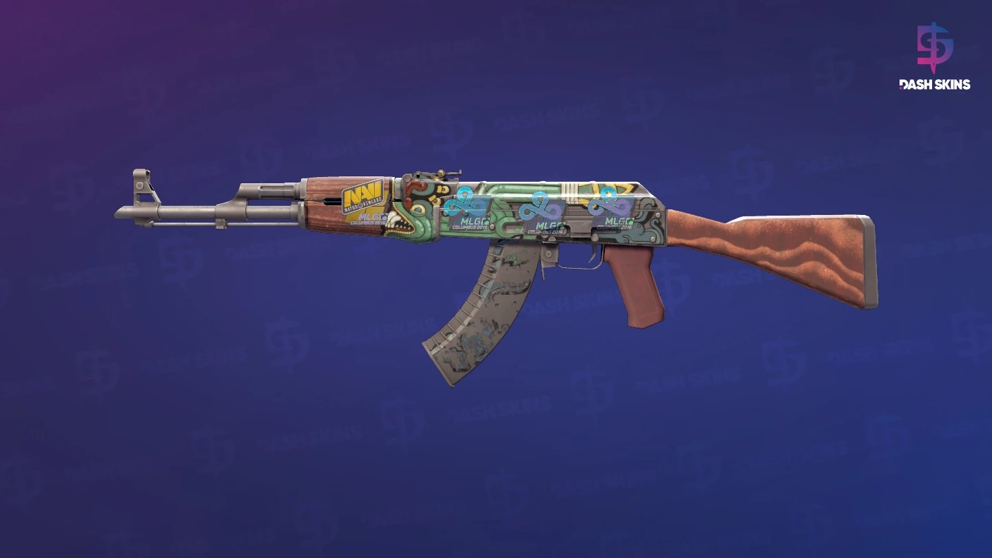 AK-47 | Fire Serpent (Battle-Scarred) Screenshot Playside