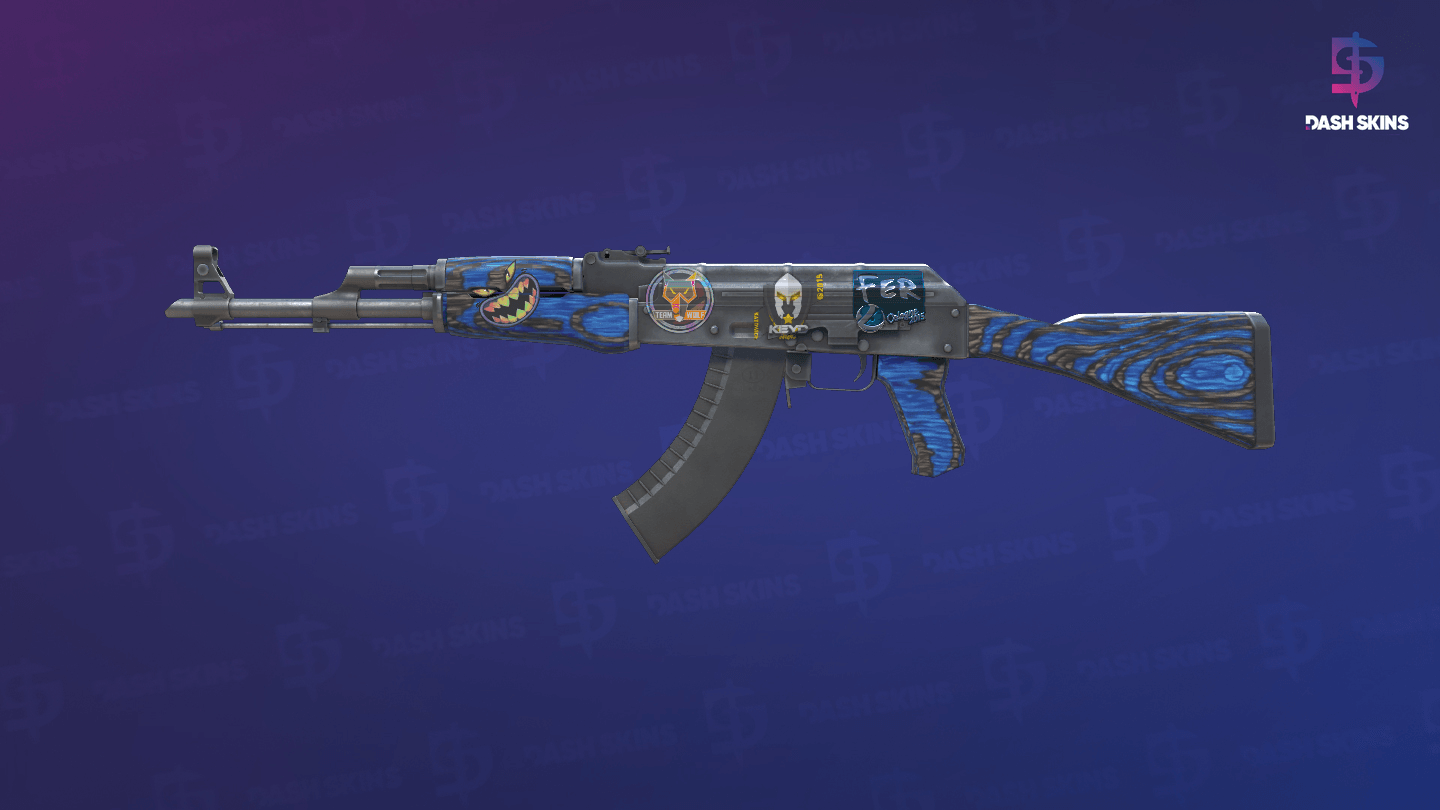 AK-47 | Blue Laminate (Minimal Wear) Screenshot Playside