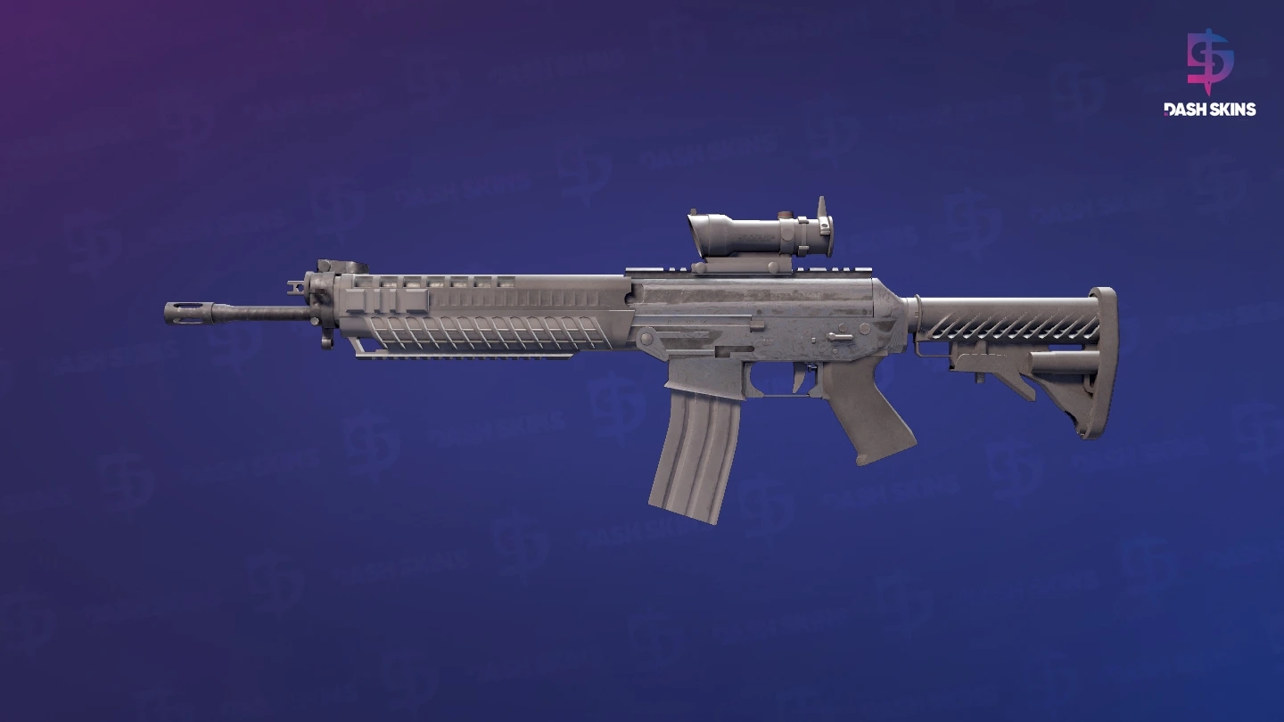 SG 553 | Damascus Steel (Minimal Wear) Screenshot Playside