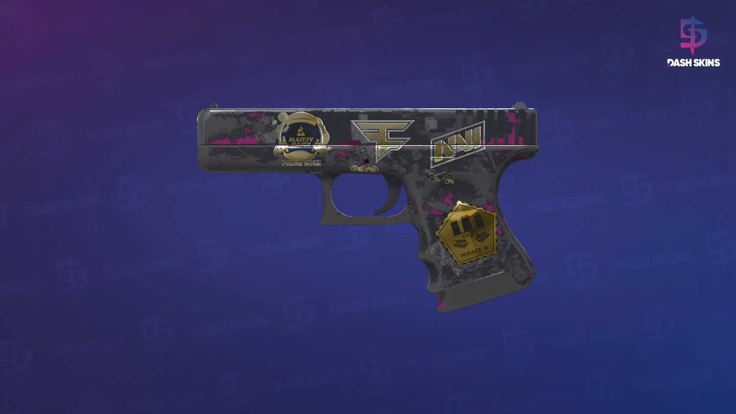 Souvenir Glock-18 | Pink DDPAT (Battle-Scarred) Screenshot Playside
