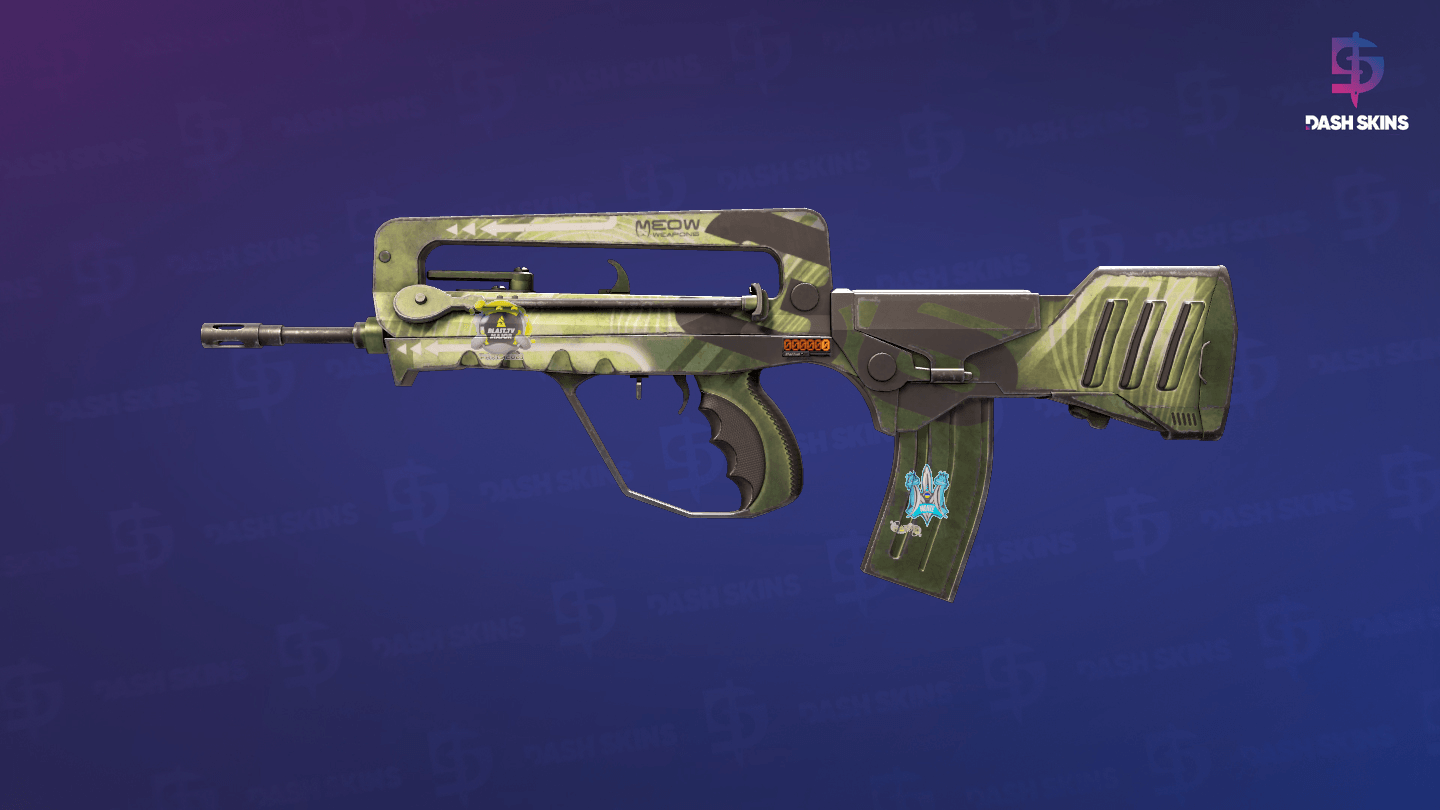 StatTrak™ FAMAS | Meow 36 (Minimal Wear) Screenshot Playside