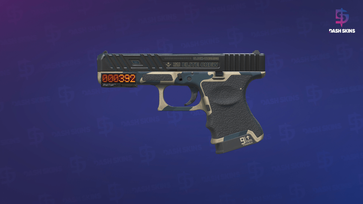 StatTrak™ Glock-18 | Winterized (Minimal Wear) Screenshot Playside