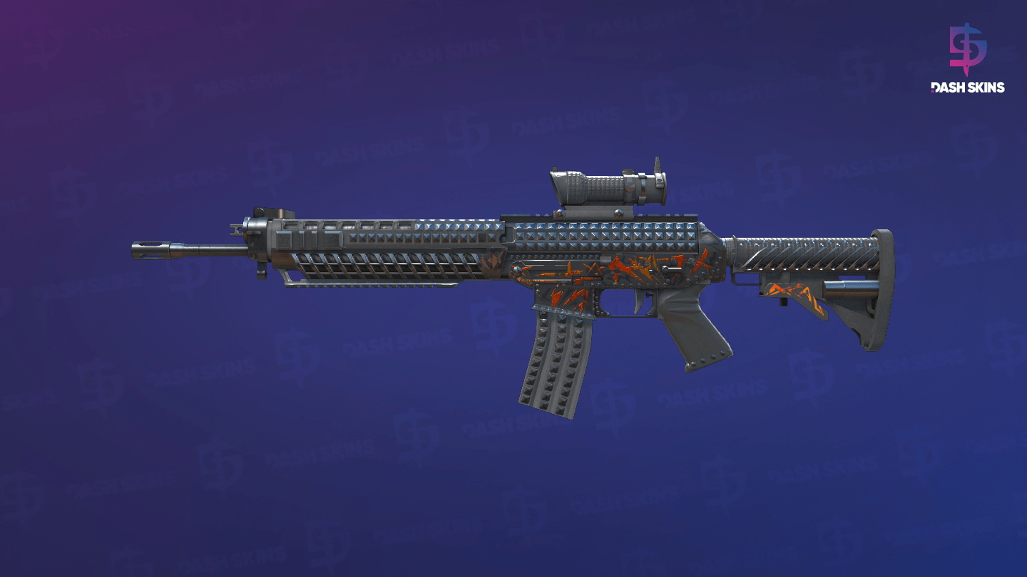 SG 553 | Heavy Metal (Field-Tested) Screenshot Playside