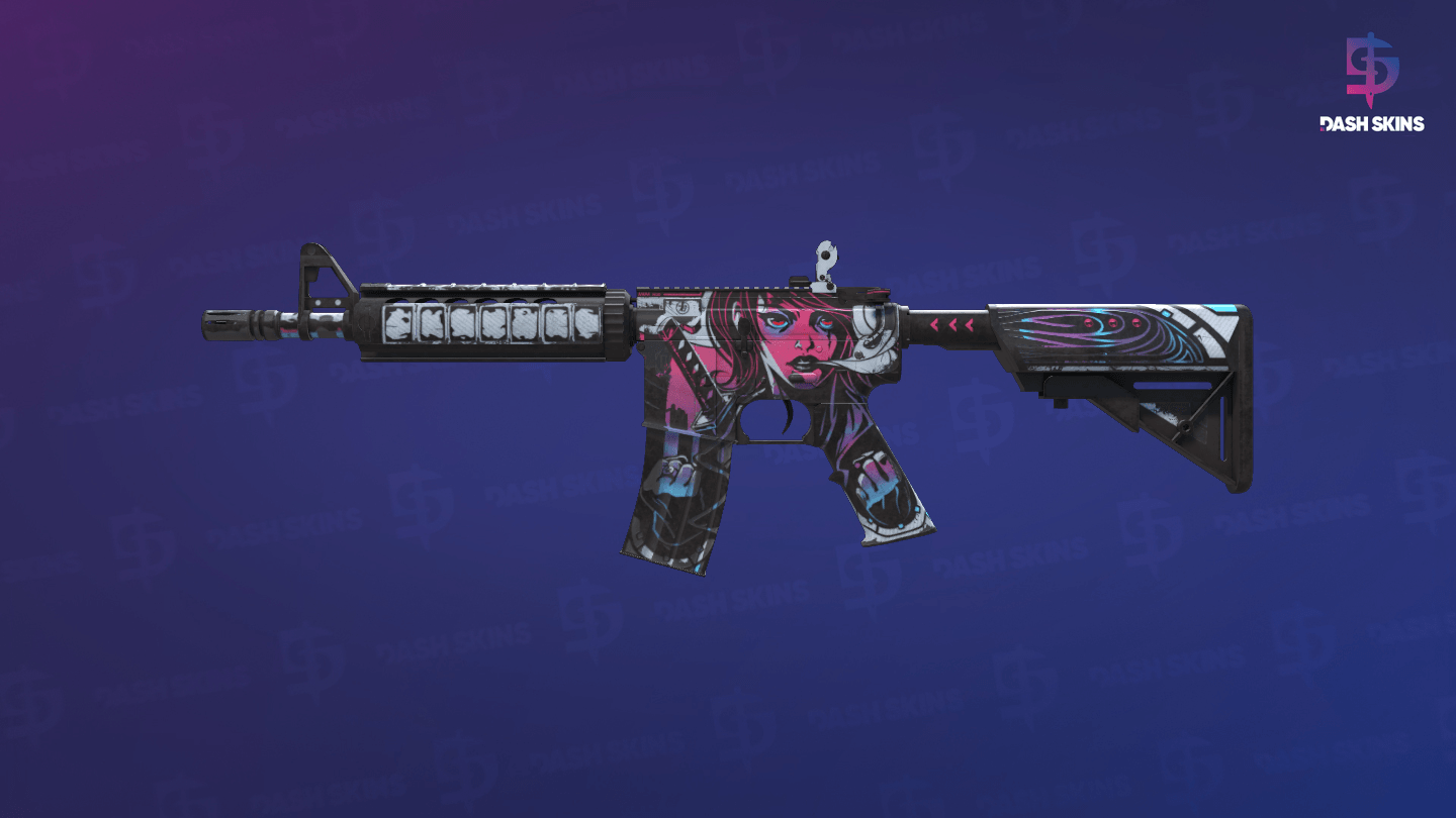 M4A4 | Neo-Noir (Well-Worn) Screenshot Playside