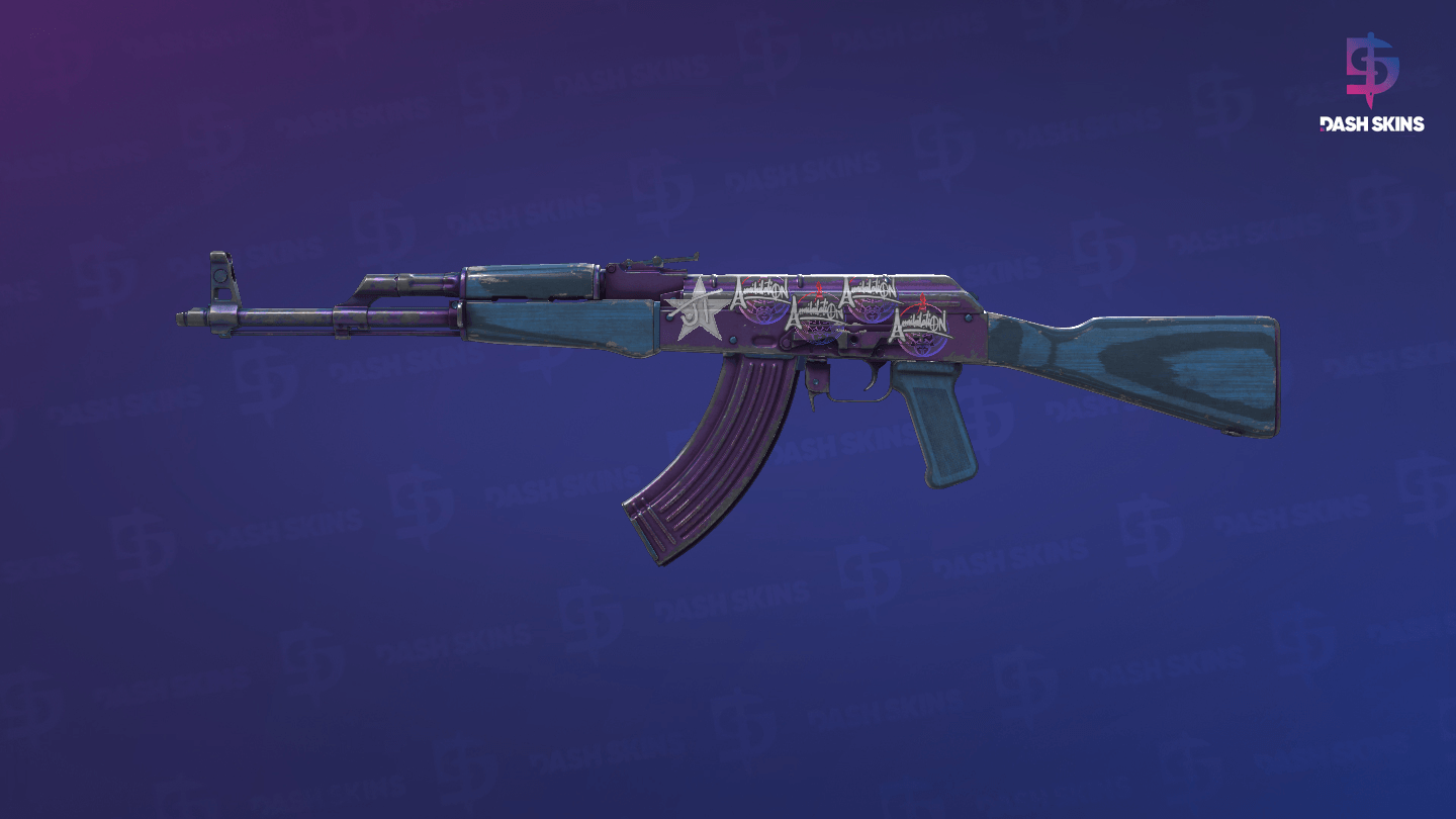 AK-47 | Midnight Laminate (Battle-Scarred) Screenshot Playside