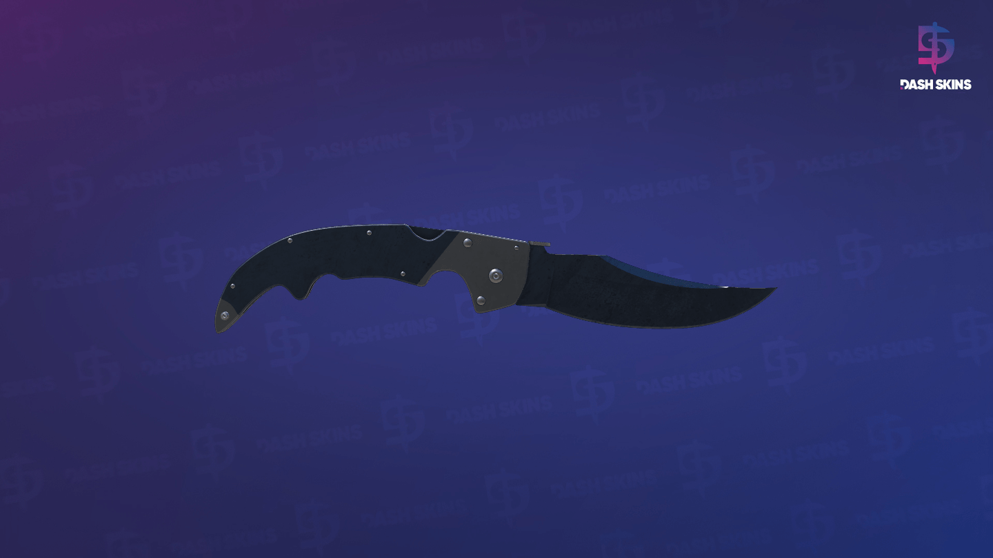 ★ Falchion Knife | Blue Steel (Well-Worn) Screenshot Playside