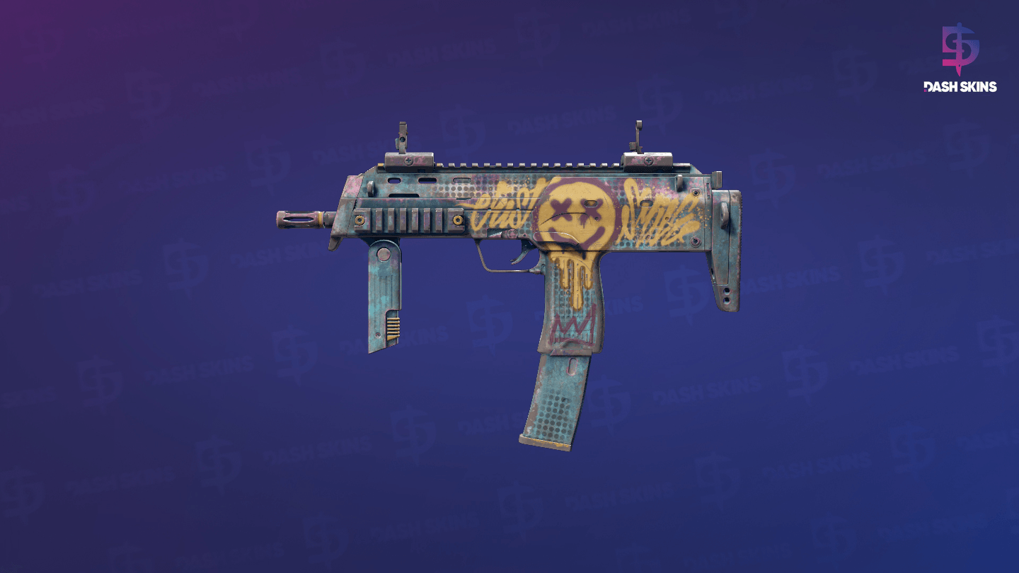 MP7 | Just Smile (Well-Worn) Screenshot Playside