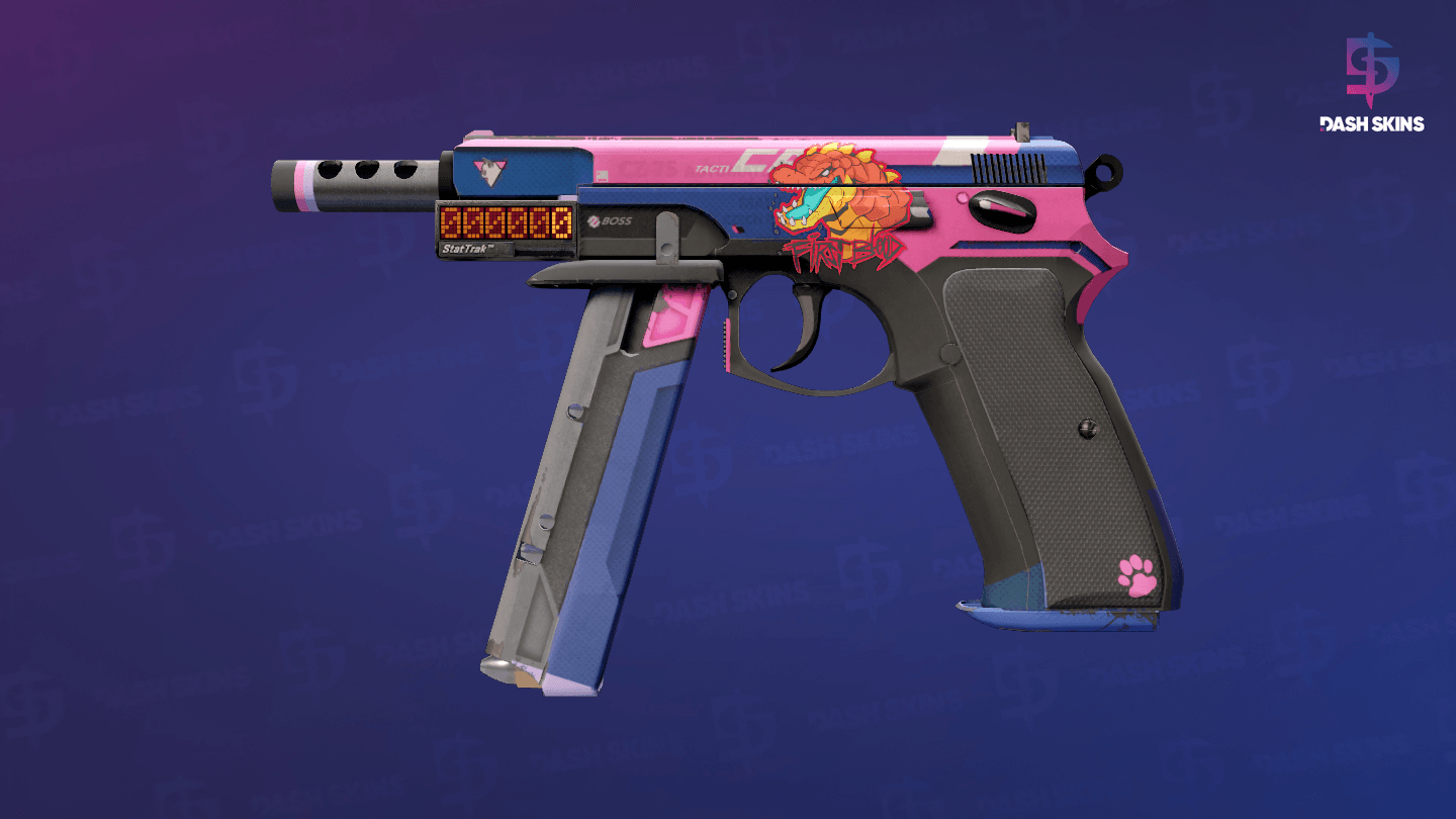 StatTrak™ CZ75-Auto | Tacticat (Field-Tested) Screenshot Playside