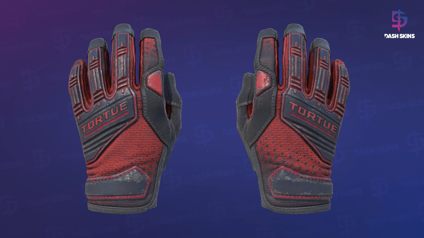 ★ Specialist Gloves | Crimson Kimono (Battle-Scarred) Screenshot Playside