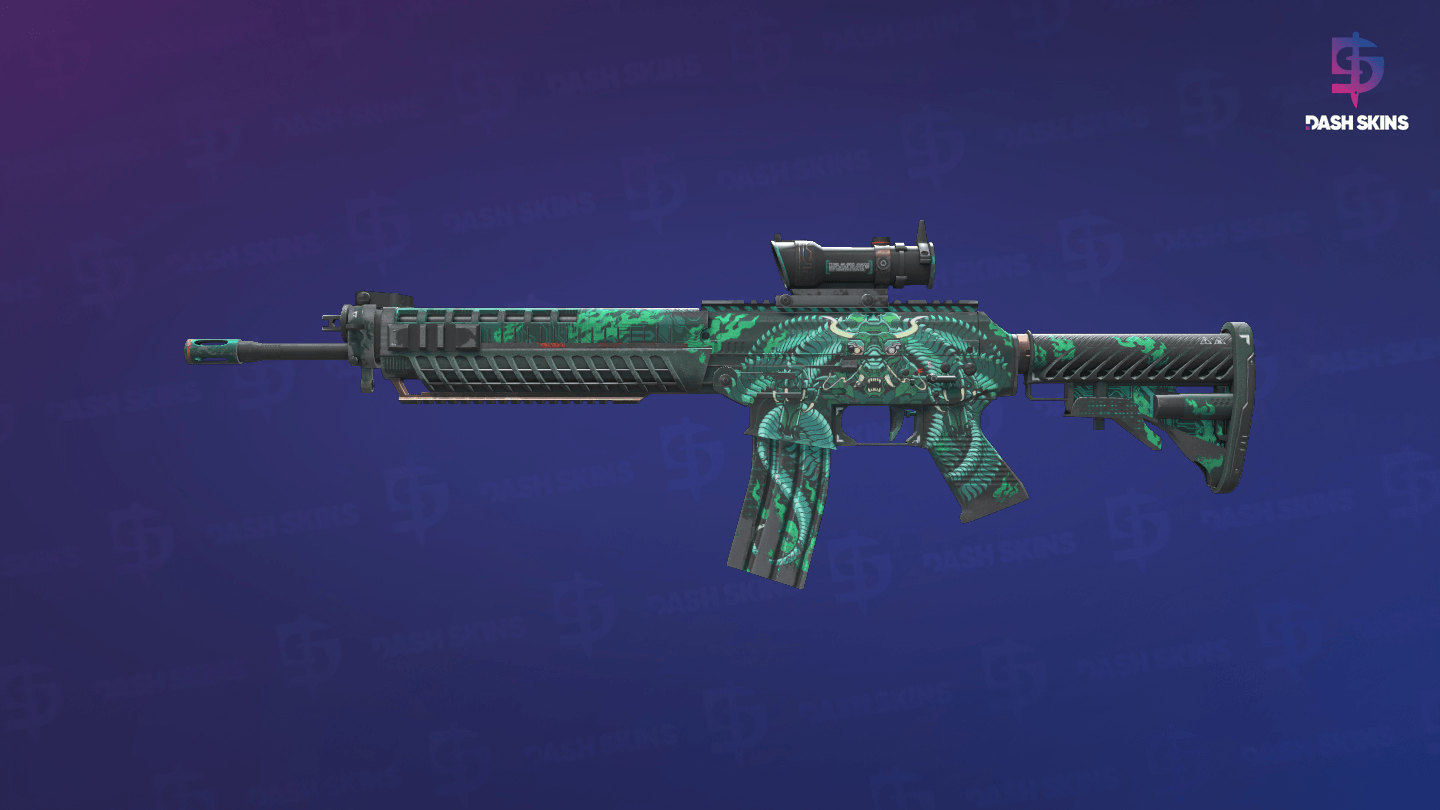 SG 553 | Dragon Tech (Field-Tested) Screenshot Playside