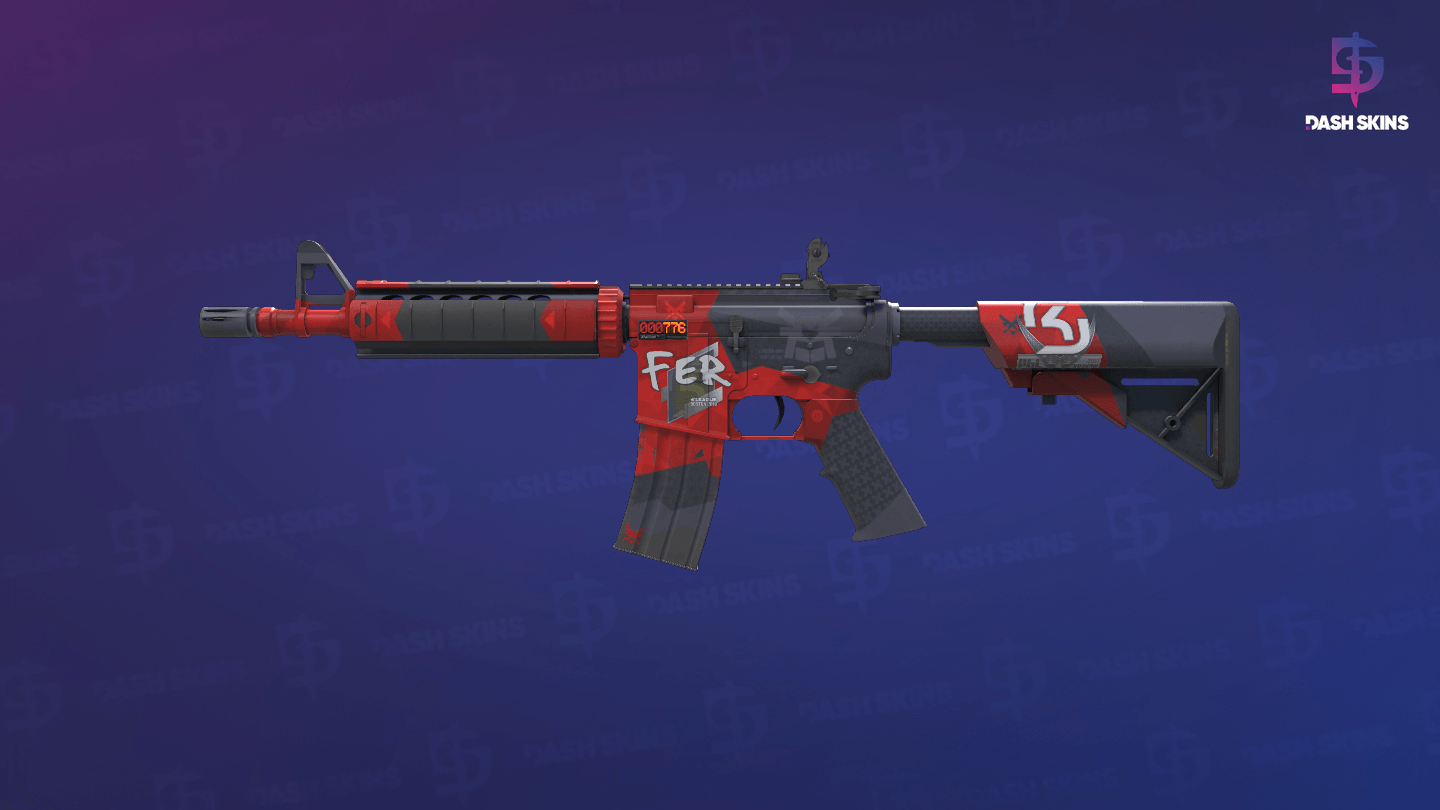StatTrak™ M4A4 | Evil Daimyo (Minimal Wear) Screenshot Playside