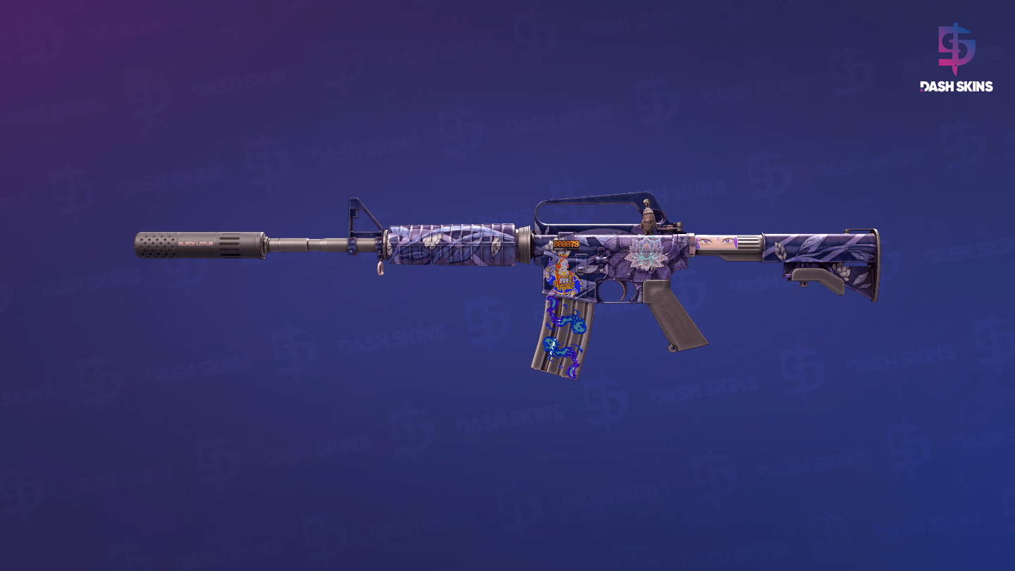 StatTrak™ M4A1-S | Black Lotus (Field-Tested) Screenshot Playside