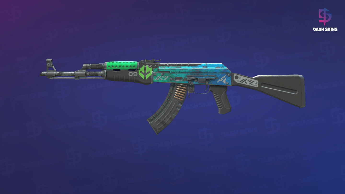 AK-47 | Ice Coaled (Battle-Scarred) Screenshot Playside