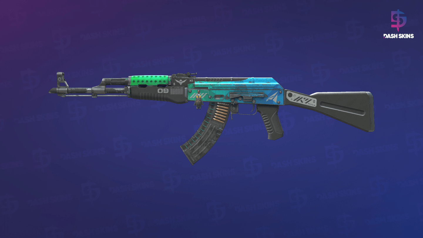 AK-47 | Ice Coaled (Battle-Scarred) Screenshot Playside