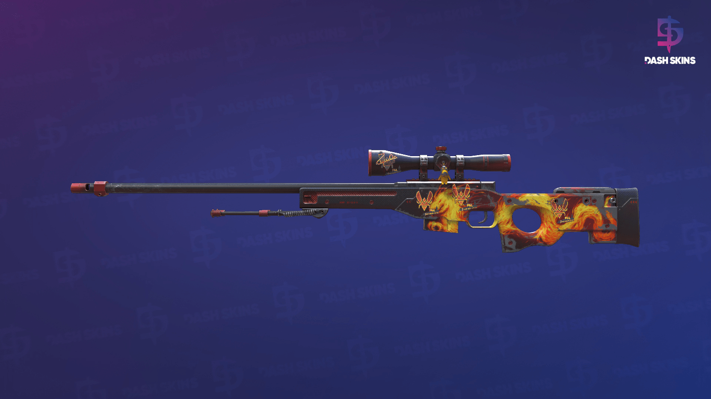 AWP | Wildfire (Well-Worn) Screenshot Playside