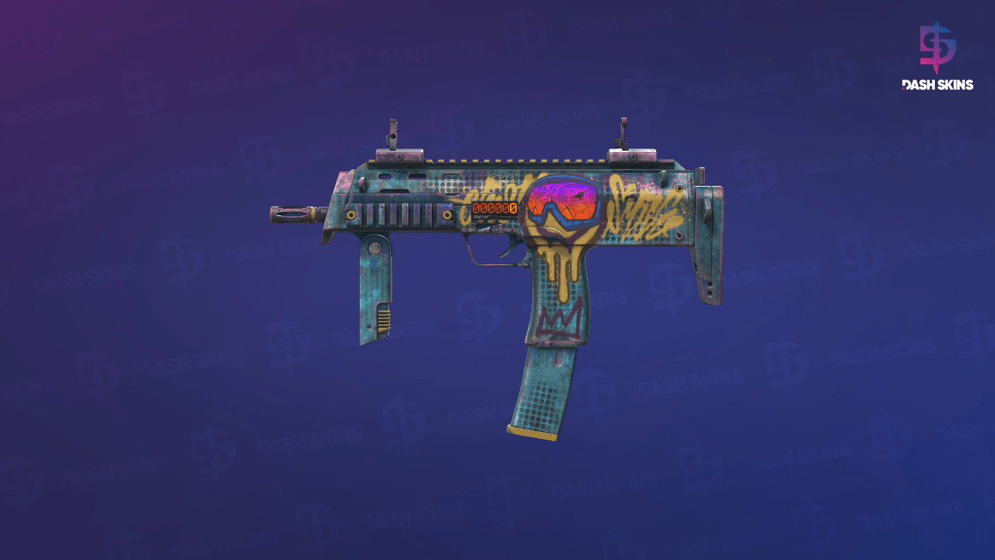 StatTrak™ MP7 | Just Smile (Minimal Wear) Screenshot Playside