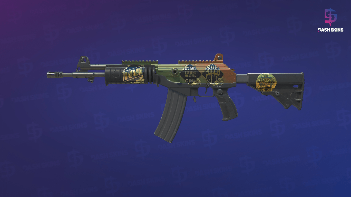 Souvenir Galil AR | Amber Fade (Field-Tested) Screenshot Playside