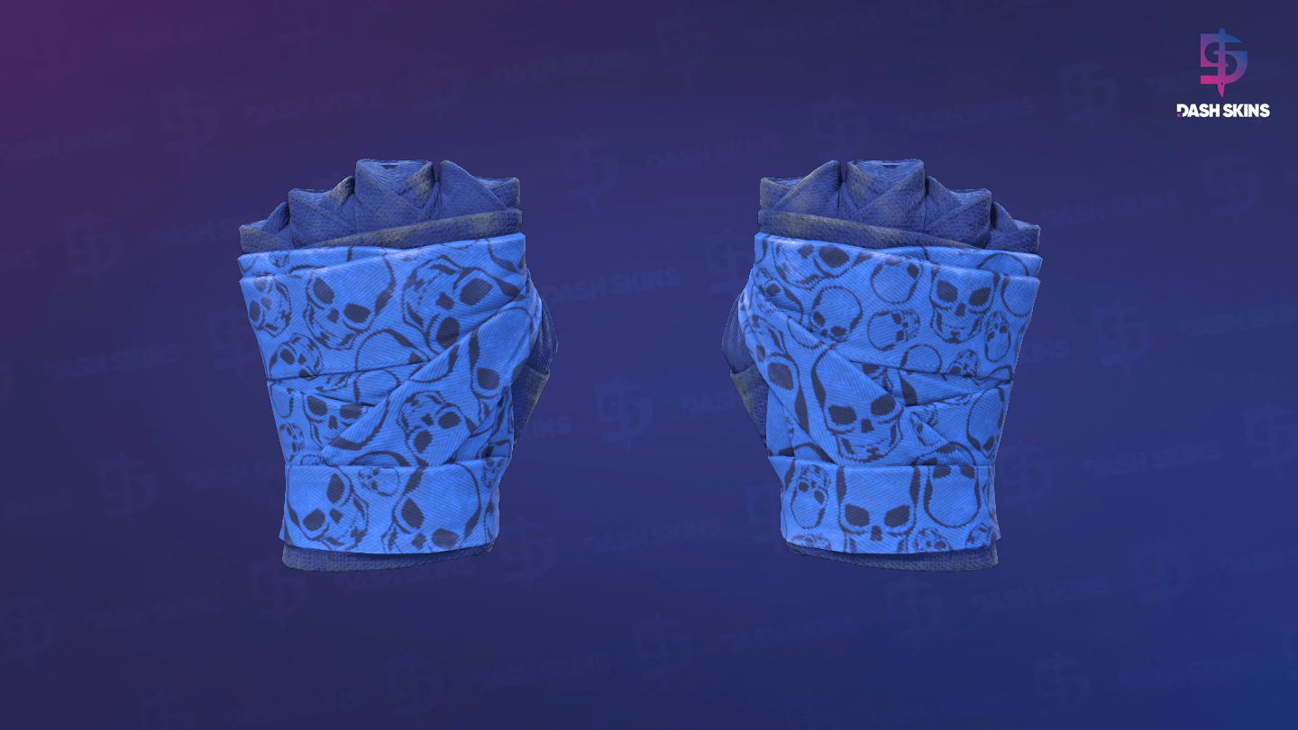 ★ Hand Wraps | Cobalt Skulls (Field-Tested) Screenshot Playside